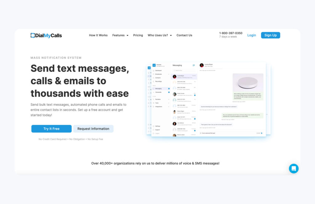 DialMyCalls: best mass text app for mass texting and phone call
