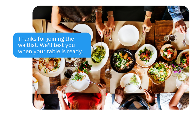 Text marketing campaign for restuarants