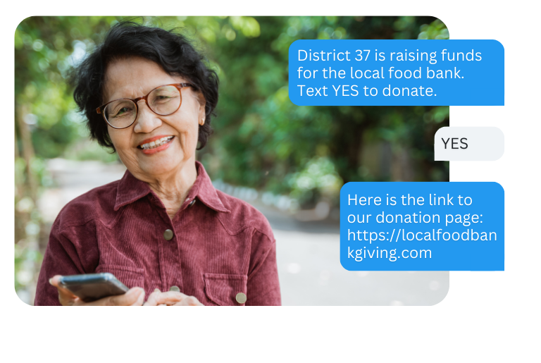 School fundraising SMS