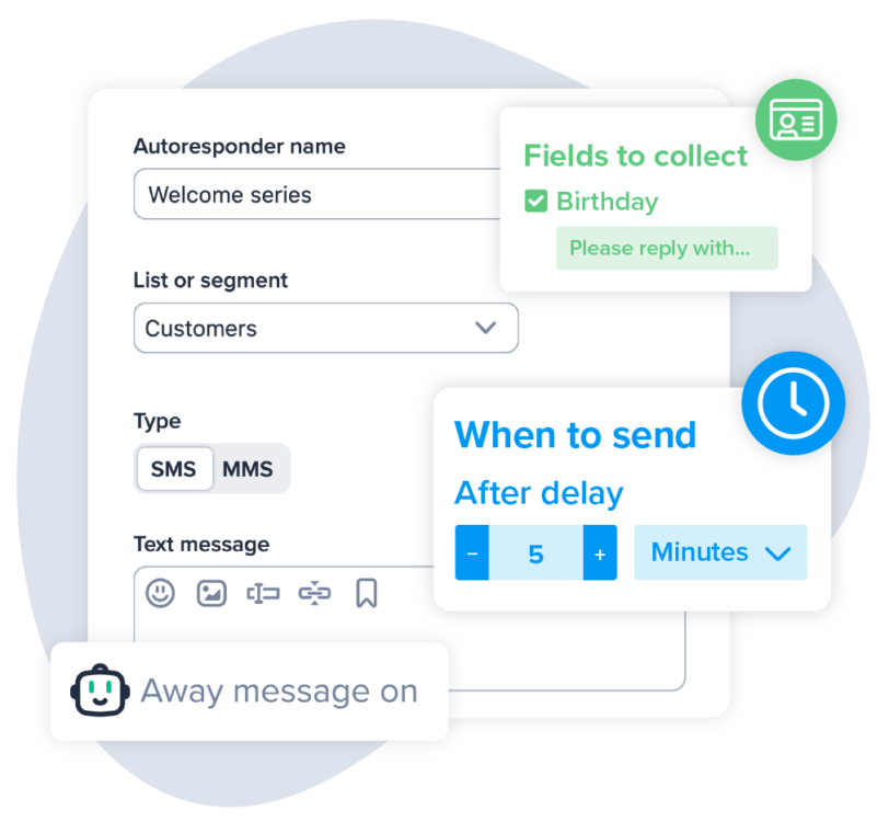 SMS drip campaigns