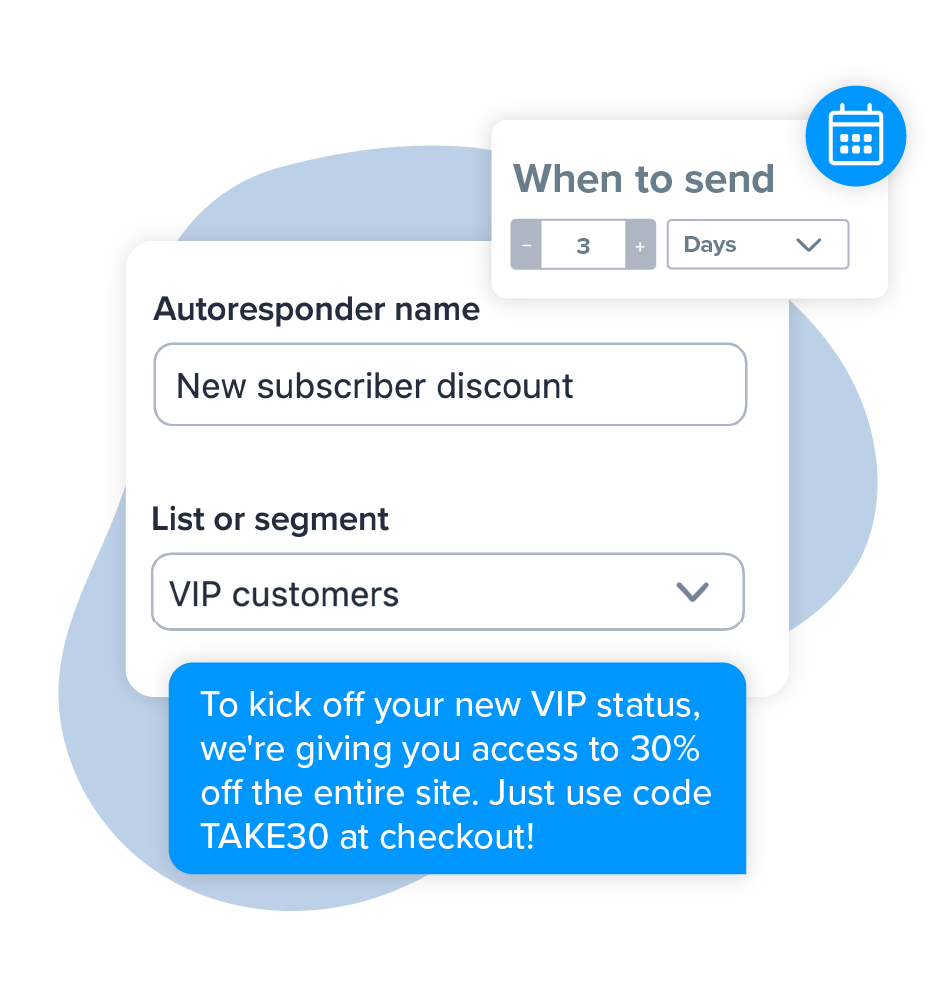 Scheduled text messages
