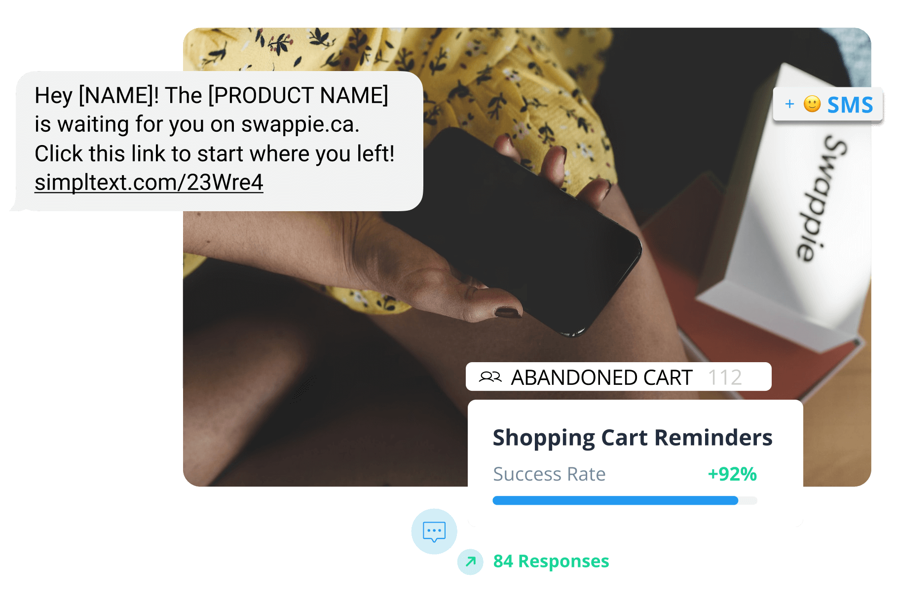 Text marketing campaign for retailers and ecommerce brands example
