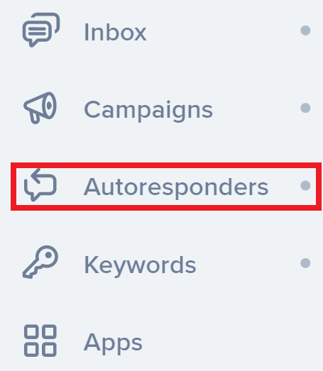 Scheduling autoresponders in the SimpleTexting menu