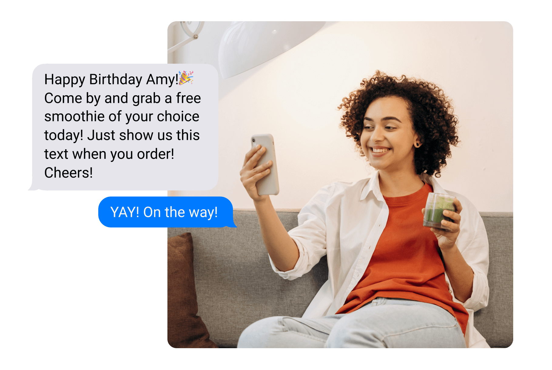 Text message marketing birthday campaign for gyms and fitness centers
