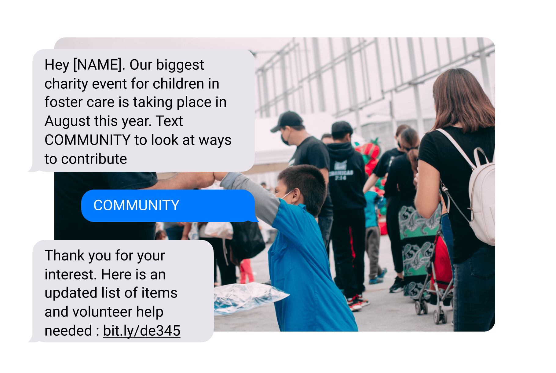 non profit text keyword example