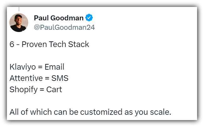 Paul Goodman recommendation for Attentive