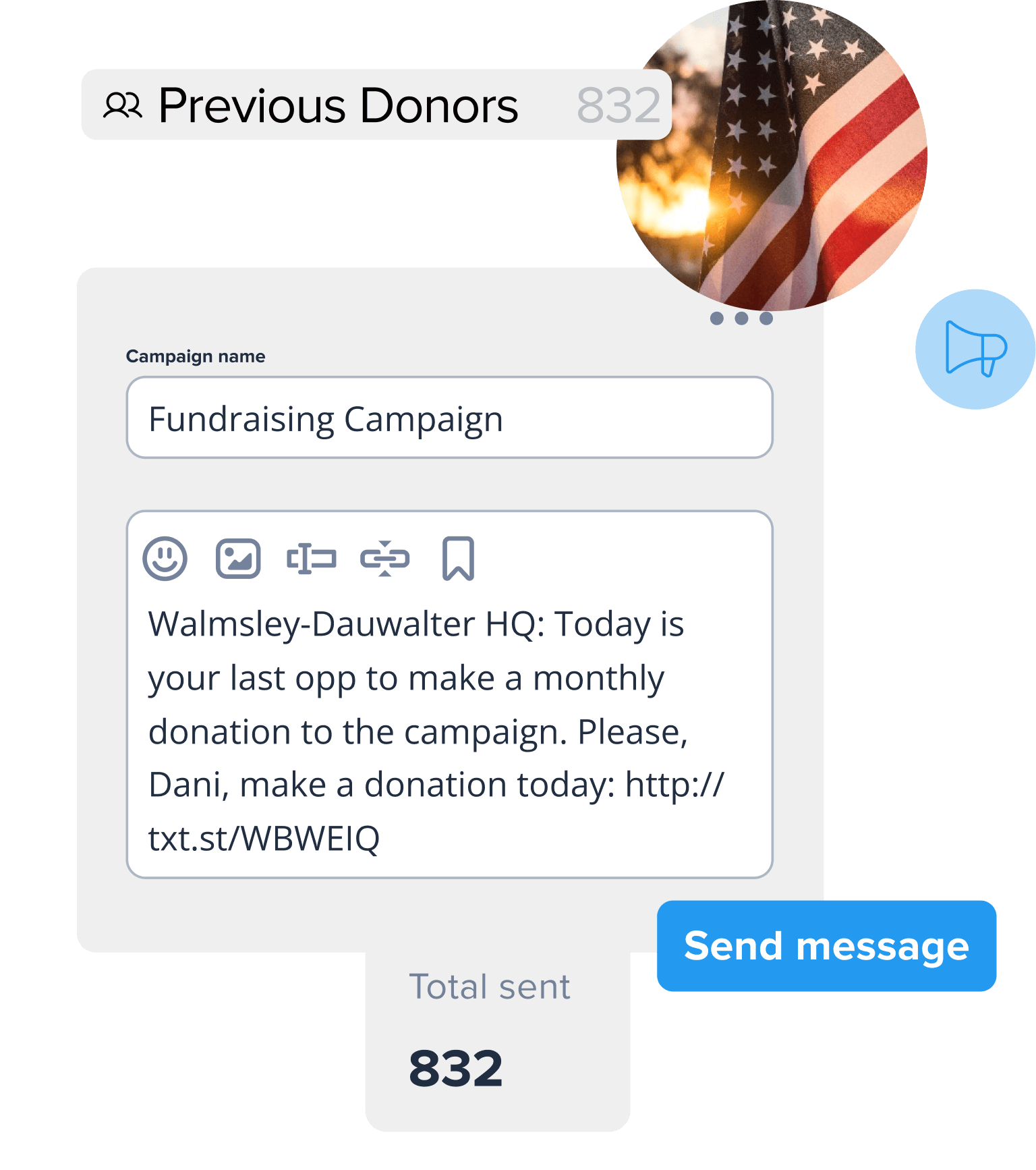 Reach groups with the click of a button