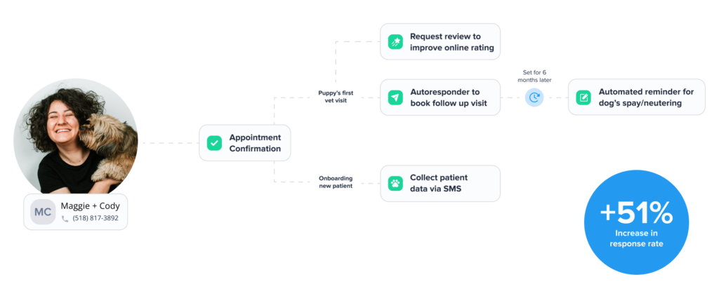 boost veterinarian office efficiency through SMS automation